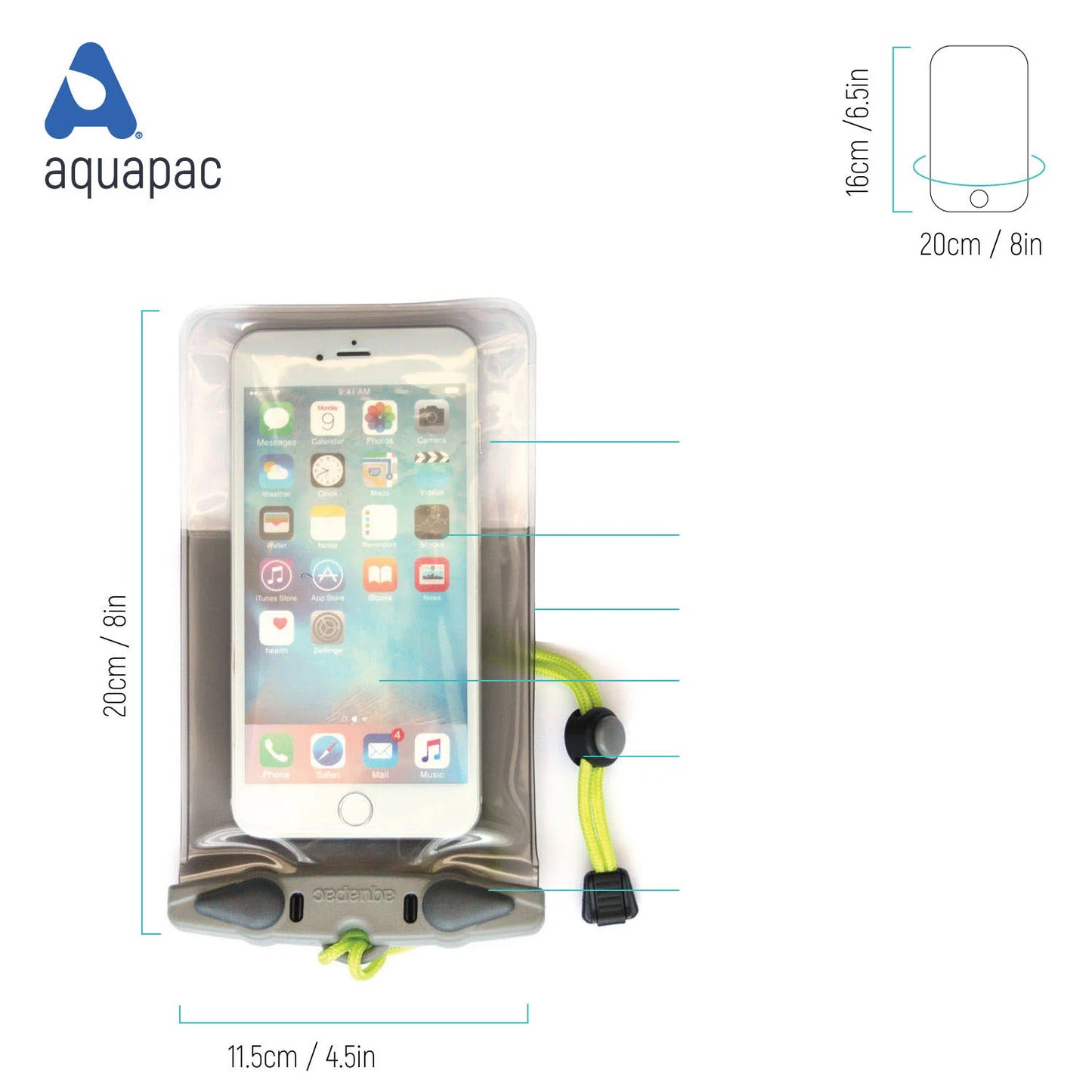 Aquapac Waterproof Phone Case Plus