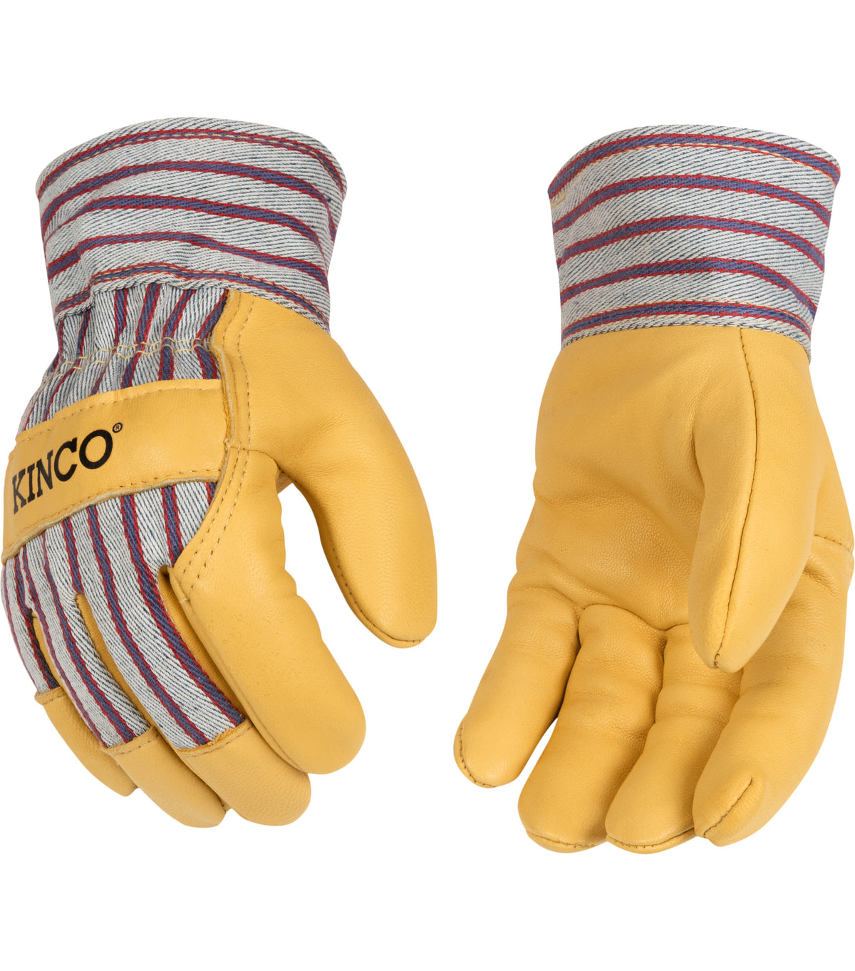 Kinco Kids' 1927® Lined Grain Leather Palm with Safety Cuff
