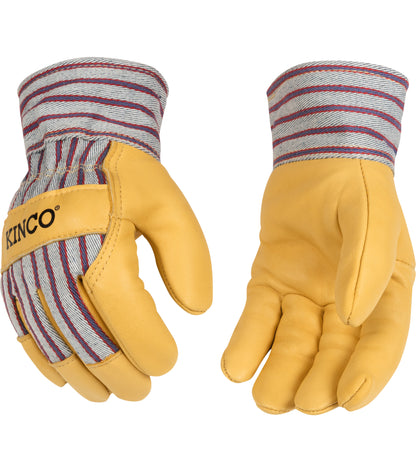 Kinco Kids' 1927® Lined Grain Leather Palm with Safety Cuff